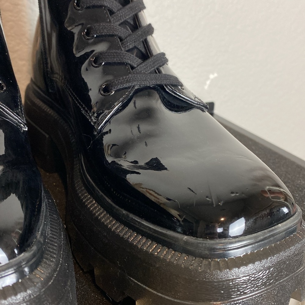 Katy Perry black Geli combat boots - Picture 4 of 9